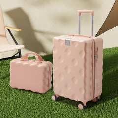 Luggage Set, 2 Piece Case Luggage, 20 Inch Suitcase Sets ABS+ PC Luggage, Travel Suitcase with Cup Holder, Hook, and Small Portable Hand Cabin Case