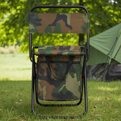 1PC Folding Chair with Storage, Foldable Fishing Seat Lightweight Chair, Portable Chair Home, Small/Large More Colors