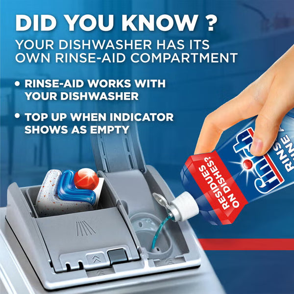 Finish Dishwasher Fresh Rinse and Shine Aid, 2 X 800Ml