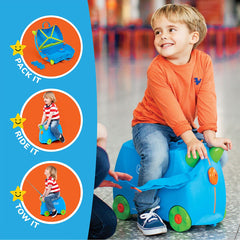 Trunki Ride on Hardside Case in Blue