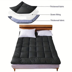 Luxury Mattress Topper Extra Thick 4-Inches/ 10cm Deep | Fitted Bed MattressesToppers with Soft Fiber | Single Double King Super King Small Double Bedding Sizes