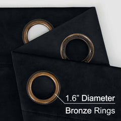 2pcs Premium Velvet Blackout Curtains – High-Quality Thermal Insulated Room Darkening Window Drapes, Light-Blocking Rod Pocket Curtains for Living Room Decor, Bedroom, Machine Washable Home Decorations