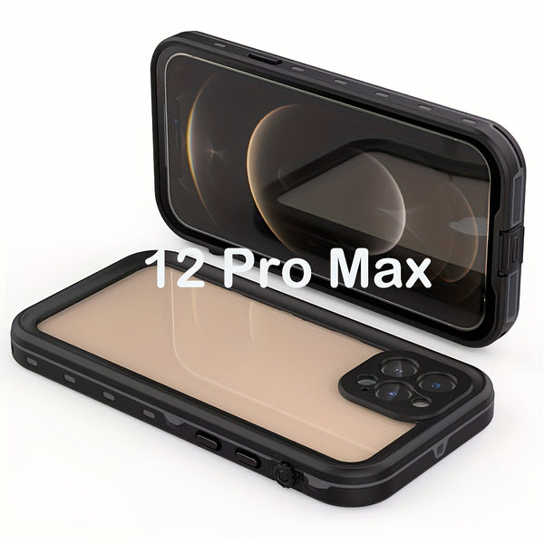 IP68 Waterproof 360° Full Body Case For iPhone 11 12 13 Pro Max Shockproof Dustproof Dirtproof Built-in Screen Protective Phone Case
