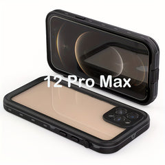 IP68 Waterproof 360° Full Body Case For iPhone 11 12 13 Pro Max Shockproof Dustproof Dirtproof Built-in Screen Protective Phone Case
