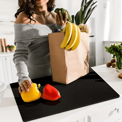 1pc Large Black High-Tenacity Cutting Board, Chopping Board, Non-Slip Acrylic Black Cutting Board, Kitchen Home Restaurant, Countertop Protection Cutting Board, Fruit Cutting Board, Kitchen Utensils, Christmas Day Gift Kitchen Supplies