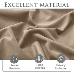 2pc Luxury Velvet Curtain Panels with Free Matching Velvet Cushion Cover – Thermal Insulated Grommet Top Drapes, Energy Saving Curtain Panels for Bedroom & Living Room Home Decor, Perfect Holiday Gift