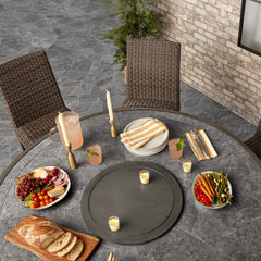 Agio Mckinnon 7 Piece High Fire Dining Set + Cover