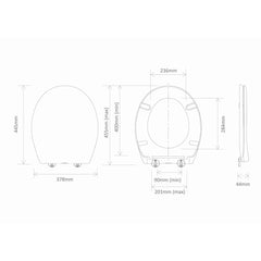 Tavistock Universal Soft Close Thermoset Toilet Seat