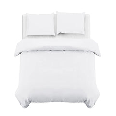 4B Classic Plain Minimal Design Duvet Cover Set – Single Double King Super King Bedding for Home and Guest Rooms
