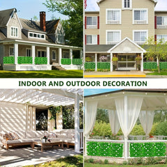 Expandable Fence Screen, Garden Fencing Use Artificial Hedge Screen Extend Garden Grid Board with , Garden Fence Screen, Fence Privacy Screen for Backyard Patio Wall Decoration