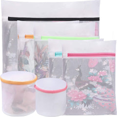BAGAIL Mesh Laundry Bags, Washing Machine Wash Bags, Reusable and Durable Mesh Wash Bags for Delicate Blouse, Hosiery, Underwear, Bra, Lingerie and Baby Clothes, Great for Travel Storage Organization