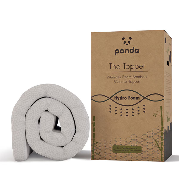 Panda Memory Foam Bamboo Mattress Topper, Super King