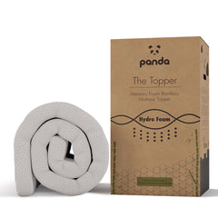 Panda Memory Foam Bamboo Mattress Topper, Super King