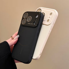 Phone Case - A Premium Minimalist Orange Magnetic Phone Case with Lens Protection, Fingerprint Resistance, And Wireless Charging Support, Designed for The for Iphone 17/16/15/14/13 Pro Max/Plus. This Stylish Business Phone Protector Features Precise