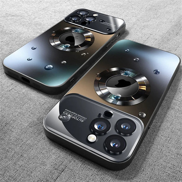 Phone Case - New Luxury Matte PC Non-Slip Frosted Phone Case for Iphone 17 Air 16 15 14 Pro Max Plus Lens Camera Protection Cover Magnetic