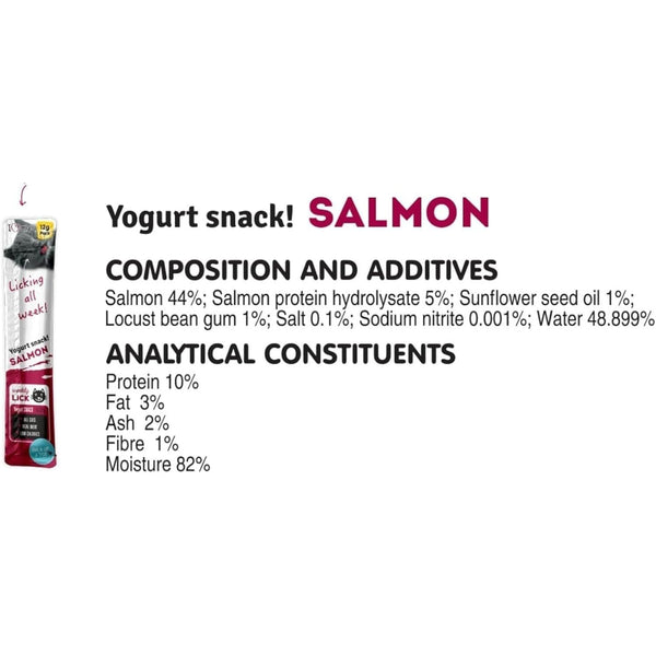 Cat Yoghurt Lickable Treats (25 Pack) Mixed Variety - Chicken, Salmon, Tuna & Shrimp – Creamy Cat Treats Made with Real Meat – 12g Each 4 Flavours