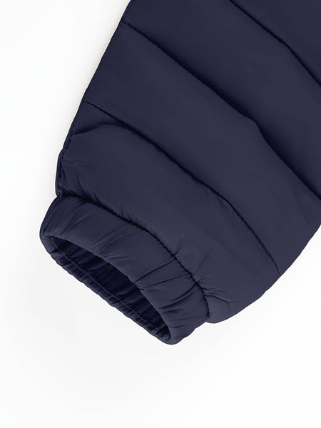 Women's Autumn/Winter Fashion Simple Versatile Lightweight Commuter Hooded Padded Coat with Pockets