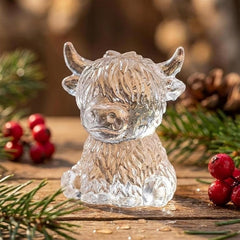 3pcs Mini Highland Cow Cube of Ice Tray, 6-Cavity Silicone Mold, Reusable for Whiskey, Cocktails, Chocolate And Candy Making