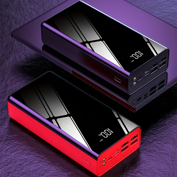 50000Mah Large Capacity Fast Charging Power Bank, LED Power Display, Type-C Bidirectional Fast Charging, Five Outputs, Two Inputs, Suitable for Charging for Iphone/ for Samsung/Android Electronic Devices, Outdoor Portable Emergency Power Backup Battery Pa