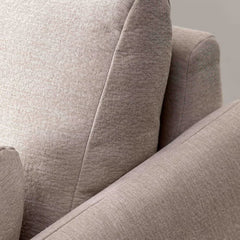 Gallery Oakwood Natural 3 Seater Fabric Sofa