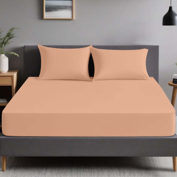 1pc Extra Deep Fitted Sheet, All seasons Bedding Ultra Soft Breathable Microfiber, Wrinkle-Free, Machine Washable, Hotel Quality All Sizes Available
