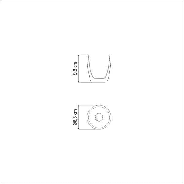 Tramontina Double Walled Glass Set, 270Ml, 8 Piece