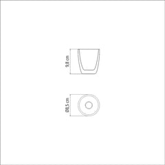 Tramontina Double Walled Glass Set, 270Ml, 8 Piece