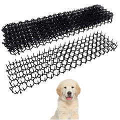 12pcs Garden Anti Cat Spike Mats, Plastic Spike Mat Cat Repellent, Protective Spike Mats for Protecting Garden Plants, Prevent Cats And Dogs from Digging Holes 49cm * 14cm * 2.7cm