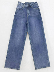 【Tall】KatchMe Women's Wide Leg Jeans - Mid Rise Relaxed Fit Denim Pants, Soft Stretch Comfortable Trousers for Fall & Winter, Streetwear Casual Bottoms