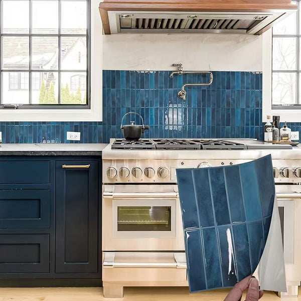 10 Sheets 1mm Thickness Tiles Self Adhesive Wall Tiles, Tile Stickers for Kitchen & Bathroom, Stick on Tiles, Peel and Stick splashback 29cm x 22.9cm