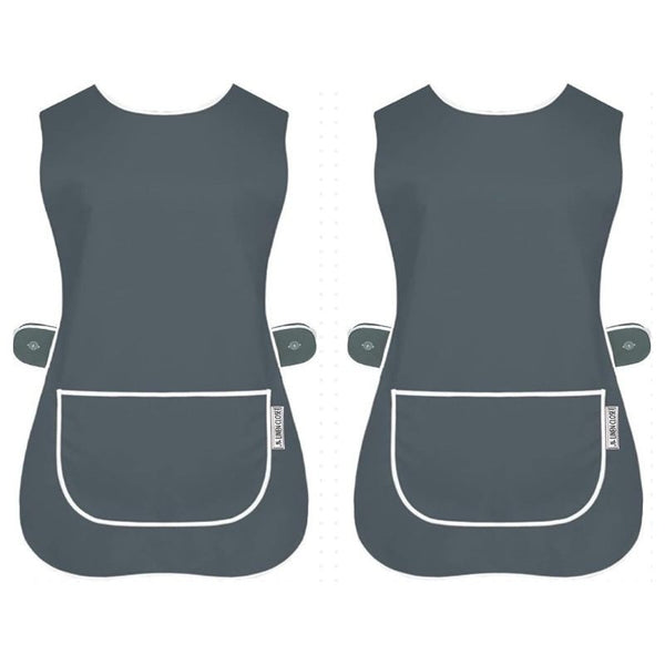 Pack of 2 Tabard Apron | Aprons for Men, Women, and Ladies | Professional Cooking Aprons with 2 Pockets | Adjustable Kitchen Apron for Baking, BBQ, Grilling, Gardening, Crafting, Cleaning, Painting, Barista, Restaurant Work | Cute & Stylish Gift Apron for