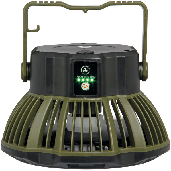 NGT XL USB Rechargeable Fan with Light & Powerbank | 3-in-1 Bivvy Fan, Lantern & Portable Charger | Carp Fishing & Camping Essential