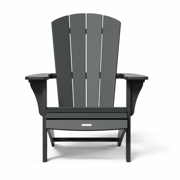 Leisure Line Adirondack Faux Wood Garden Chair in Grey