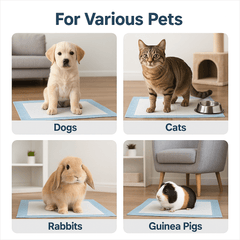 50 x ALIA Pet Training Pads | Dog Training Pads | Super Absorbent Puppy Pee Pads, Leak-Proof, Quick-Dry, Odor Control | Disposable Potty Pads for Dogs & Puppies 56 x 56 cms | 1 Pack of 50