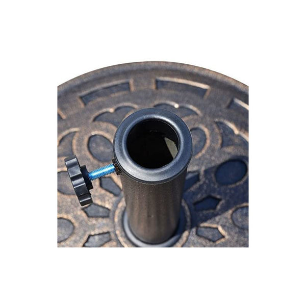 Garden Parasol Base Cast Iron Round Umbrella Stand Patio Outdoor Heavy 9.5kg New