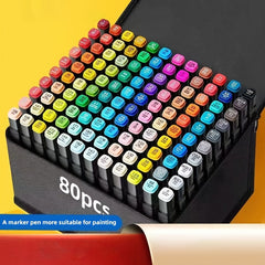 168/120/262/80 Color Double-ended Art Markers, Bright Colors, Smooth Blending, Very Suitable for Sketching, Illustration, Comics, Painting And Design Creation, Suitable for Professional Art Purposes And Art Projects, Art Tools, High-quality Markers