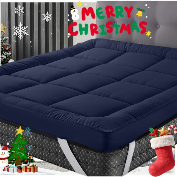 Hotel Quality 10cm Extra Thick Mattress Topper With Deep Fitted Elastic Corners Luxury Mattress Topper For All Seasons And for all Sizes Available Single, Small Double, Double, King, And Super King