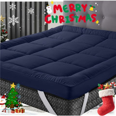Hotel Quality 10cm Extra Thick Mattress Topper With Deep Fitted Elastic Corners Luxury Mattress Topper For All Seasons And for all Sizes Available Single, Small Double, Double, King, And Super King