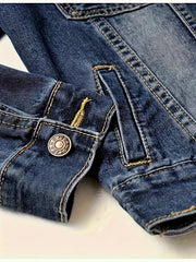 Women'S Detachable Hoodie Denim Jacket Casual Hooded Buttons Long Sleeve Jean Jackets Coat With Pockets, Suitable For Daily Commuting, Dates And Dinners