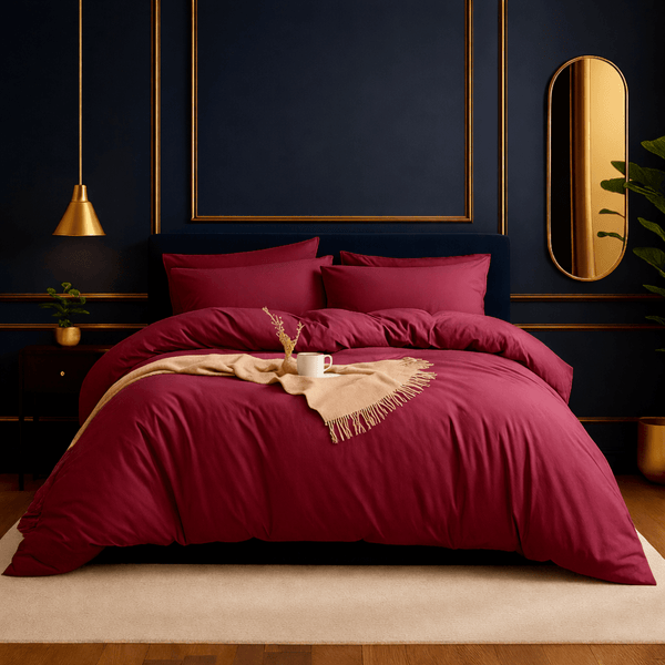 100% Duvet Cover Set 3pcs – Soft Breathable Quilt Cover with 2 Pillowcases, Hotel Quality Natural Bedding Set for All Seasons