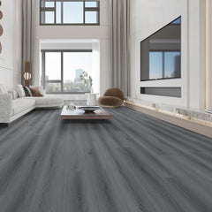 7/21/36pcs Grey Wood Effect Wall Panels Self-adhesive Floor Planks, 1/3/5m² PVC Flooring Vinyl Floorboard Floor Tiles for Living Room, Bedroom, Kitchen
