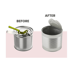 Stainless Steel Butterfly Portable Manual Can Opener - Safe, Heavy Duty Tin Opener UK with Non-Slip Handle and Easy Grip- Ideal for Kitchen