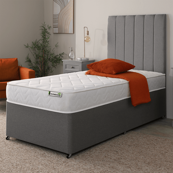 Starlight Beds 17CM Deep Small Brick White Border Hybrid Memory Foam and Spring Mattress