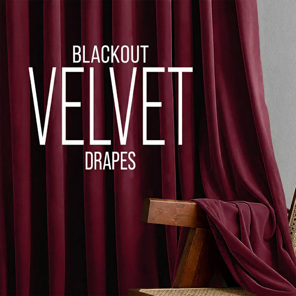2pc Luxury Velvet Curtain Panels with Free Matching Velvet Cushion Cover – Thermal Insulated Grommet Top Drapes, Energy Saving Curtain Panels for Bedroom & Living Room Home Decor, Perfect Holiday Gift