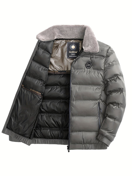 Men'S Jacket Autumn And Winter New Jacket Middle-Aged Thickened Warm Top Men'S Clothing