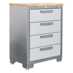 Hilka Professional 24 Gauge Steel 7 Piece Garage Corner Cabinet Set