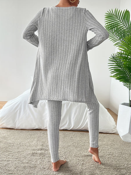 Autumn clothing, casual and elegant Women's three-piece set, stretch fabric, Women's loungewear, suitable for Christmas, holidays, dates, outdoor, beautiful Women's suit.