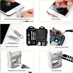 114-in-1 Premium Screwdriver Tool Set, Magnetic Bit Design & High Hardness Construction, Multi-functional Repair Kit with Specialty Special-Shaped Screw Bits
