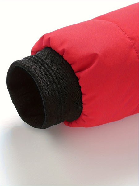 Men's Casual Collar Fashion Coat Men's New Young and Middle-aged Autumn and Winter Plus Velvet Padded Warm -padded Jacket.