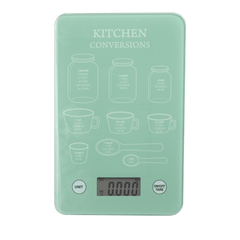 Envenzo Kitchen Scales With LCD Display Tempered Glass Battery Operated with Easy Measurements Conversion Scales for Cooking and Meal Prep, Electronic Digital Scales